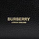 Burberry Black Leather and House Check Fabric Mini Banner Tote