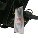 Burberry Black Leather and House Check Fabric Mini Banner Tote