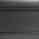 Burberry Black Leather and House Check Fabric Mini Banner Tote