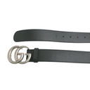 Gucci Leather Black Belt with Double G Buckle 80 32 397660