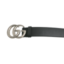 Gucci Leather Black Belt with Double G Buckle 80 32 397660