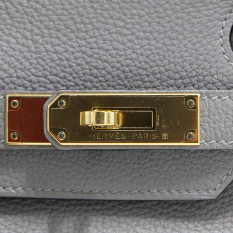 Hermes Birkin 30 Etain Clemence Leather 2018 