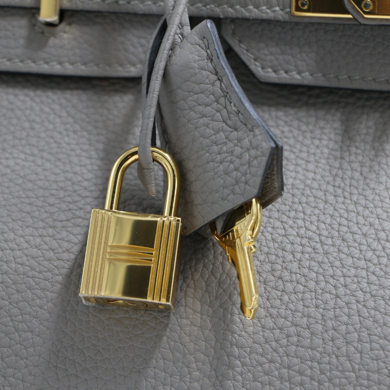 Hermes Birkin 30 Etain Clemence Leather 2018 