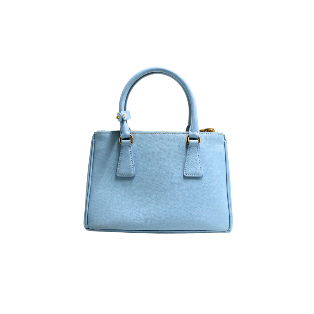 Prada Saffiano Leather Galleria Bag Blue