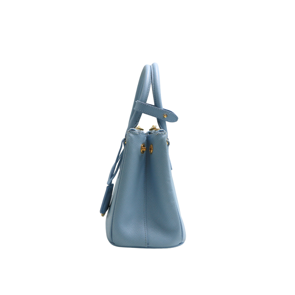 Prada Saffiano Leather Galleria Bag Blue