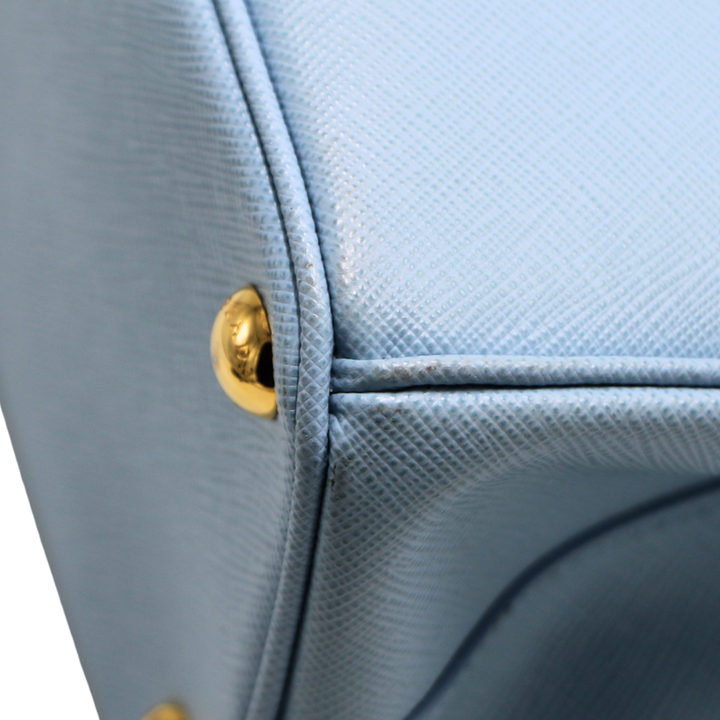 Prada Saffiano Leather Galleria Bag Blue