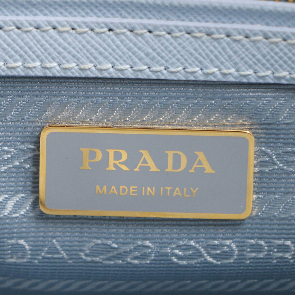 Prada Saffiano Leather Galleria Bag Blue