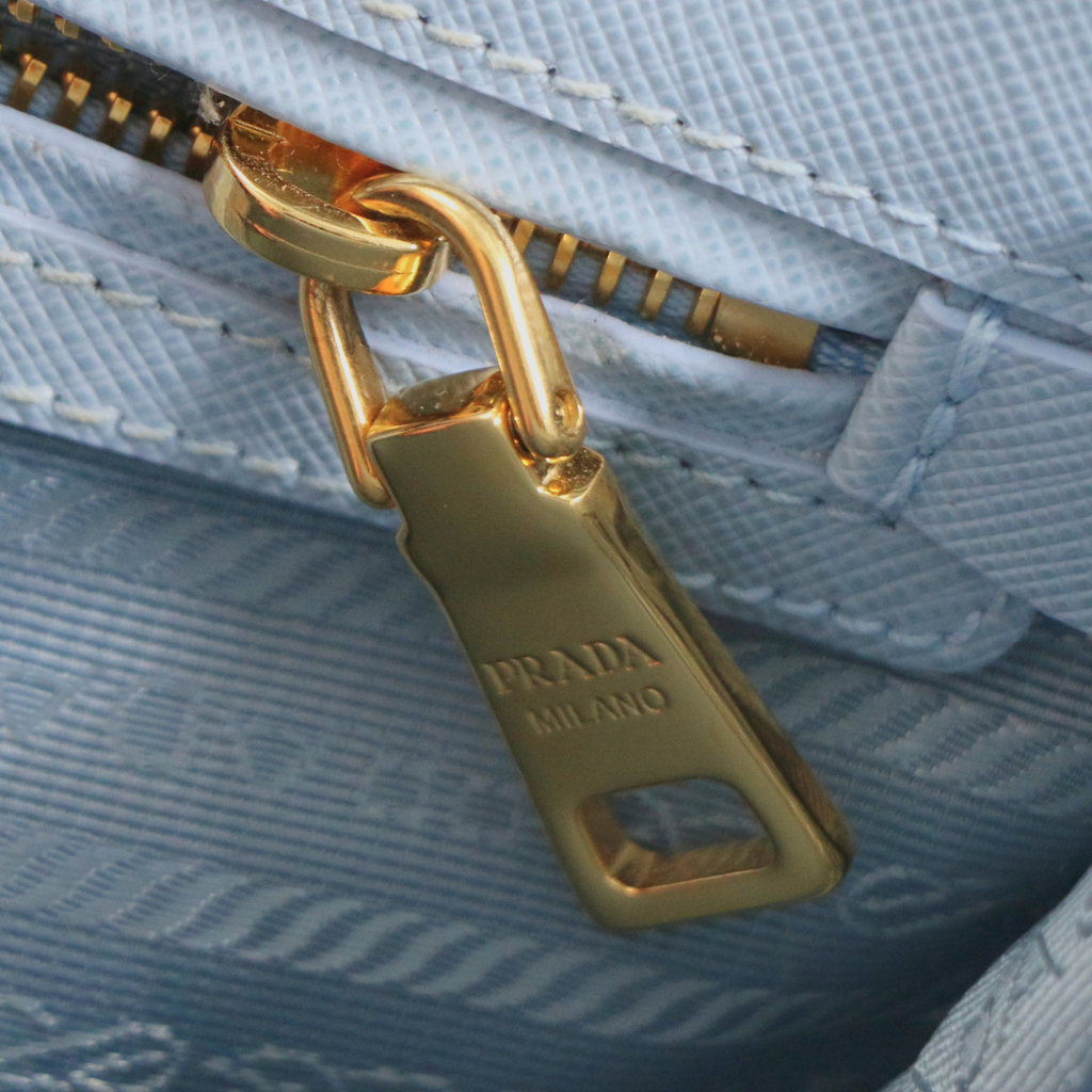 Prada Saffiano Leather Galleria Bag Blue