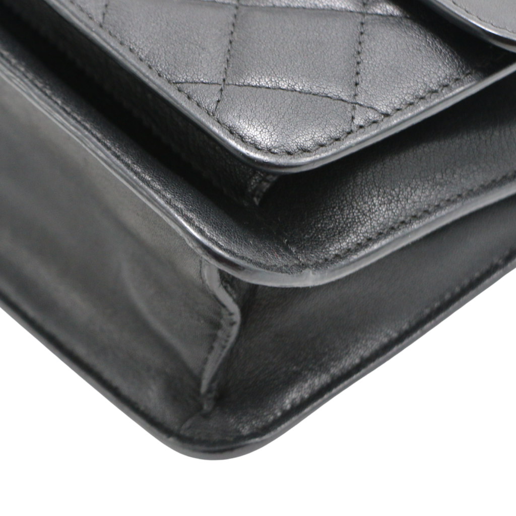 Chanel Caviar Quilted CC Box Flap Black Bag