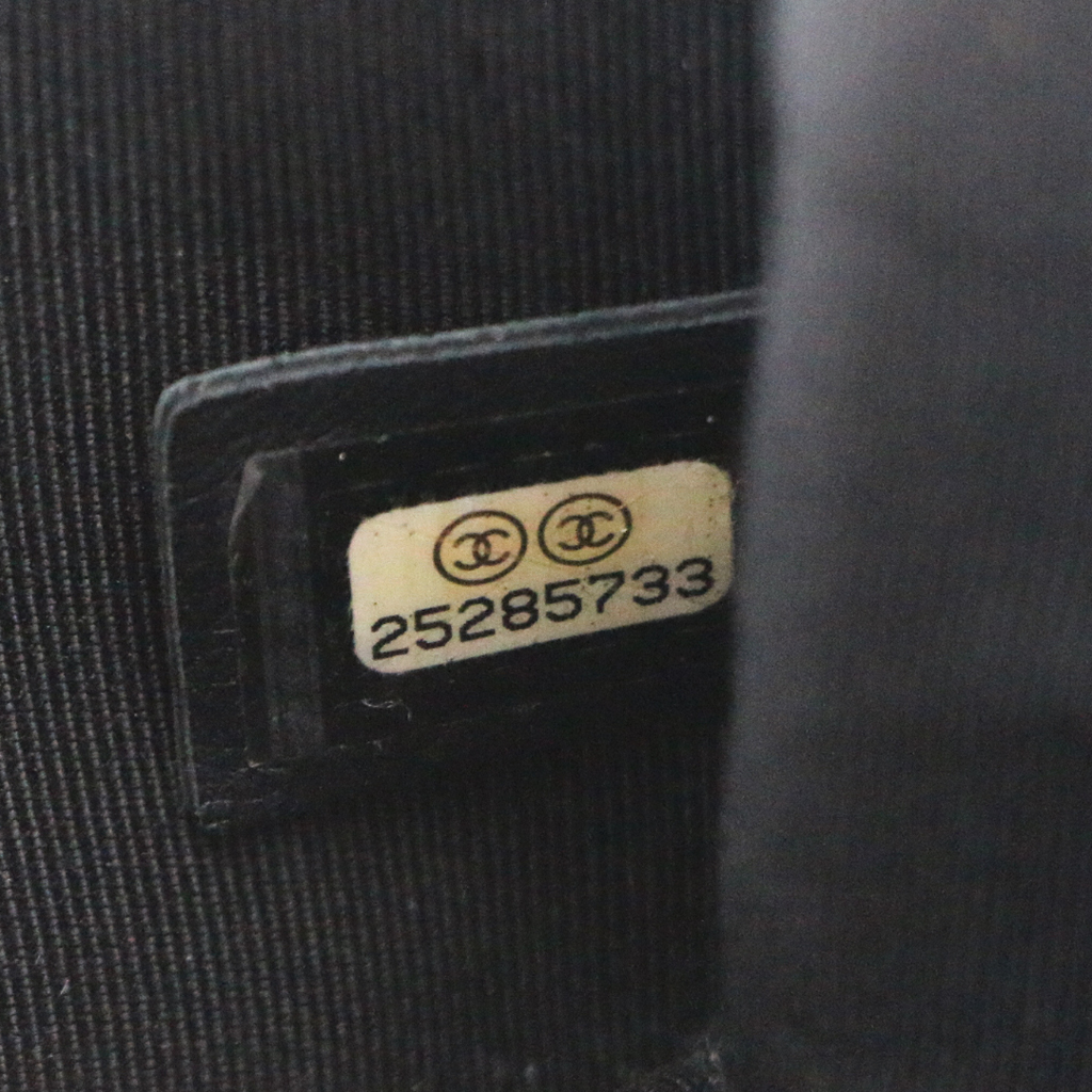 Chanel Caviar Quilted CC Box Flap Black Bag