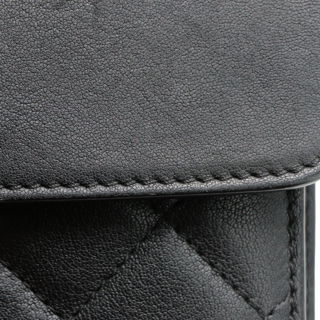 Chanel Caviar Quilted CC Box Flap Black Bag