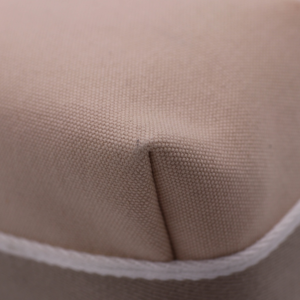 Hermes Canvas Small Bride-A-Brac Pouch Natural