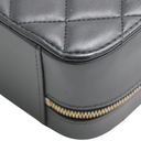 Chanel Lambskin Quilted Top Handle Small Vanity Case Black