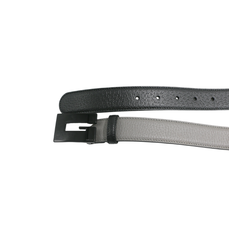 Gucci GG Leather Belt Black 709974 85 34