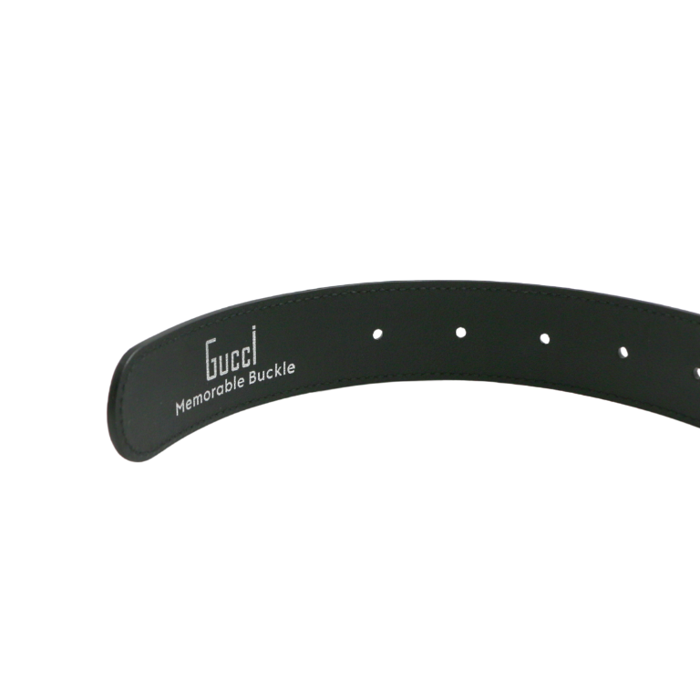 Gucci GG Leather Belt Black 709974 85 34