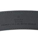 Gucci GG Leather Belt Black 709974 85 34