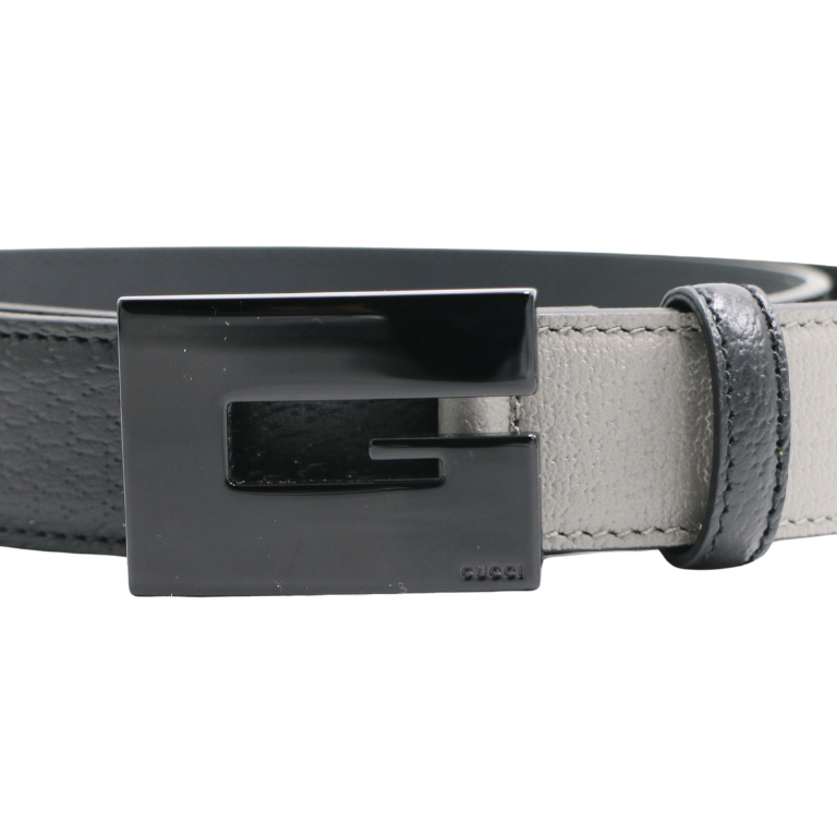 Gucci GG Leather Belt Black 709974 85 34