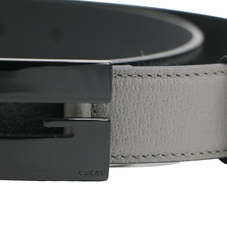 Gucci GG Leather Belt Black 709974 85 34