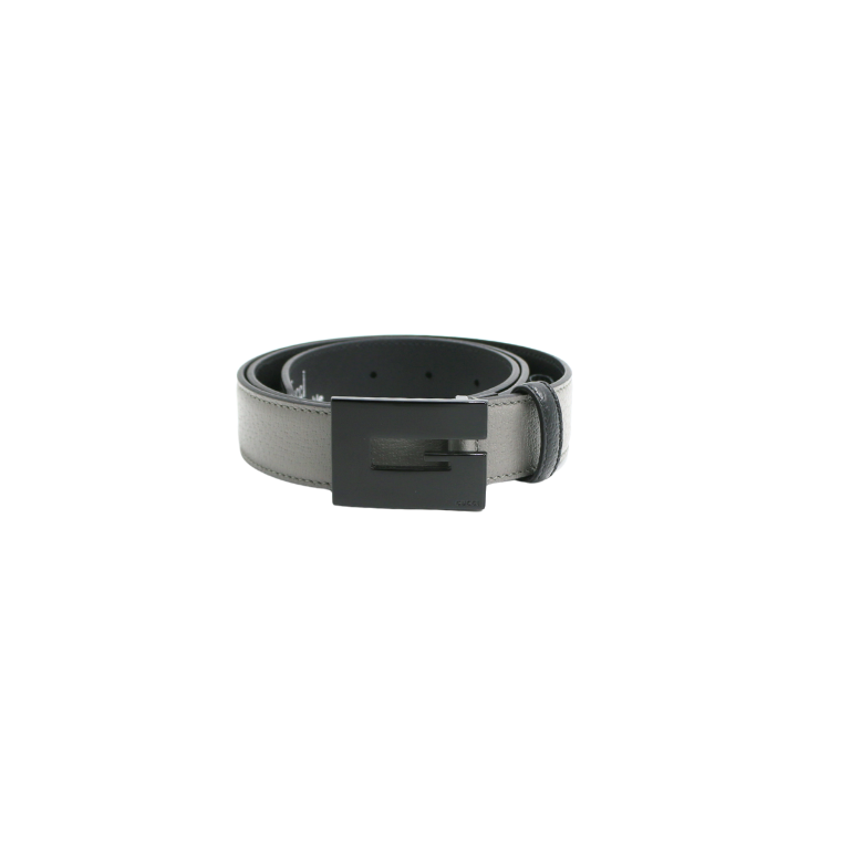 Gucci GG Leather Belt Black 709974 85 34