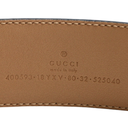 Gucci Re-Edition Wide Leather Belt 400593 Size 80 32