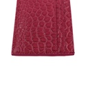 Saint Laurent Embossed Card Holder Wallet Pink