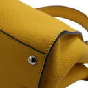 Fendi Vitello Granato Camoscio Selleria Mini Peekaboo Iconic Satchel