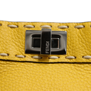 Fendi Vitello Granato Camoscio Selleria Mini Peekaboo Iconic Satchel