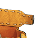 Fendi Vitello Granato Camoscio Selleria Mini Peekaboo Iconic Satchel