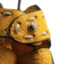 Fendi Vitello Granato Camoscio Selleria Mini Peekaboo Iconic Satchel