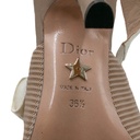 Christian Dior J'Adior Slingback Pump Beige Technical Fabric In Size 36 1/2