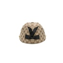 Gucci Monogram Ribbon Cap In Size Small 56 Cm 678544