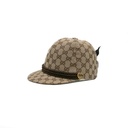 Gucci Monogram Ribbon Cap In Size Small 56 Cm 678544