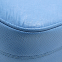 Prada Saffiano Lux Mini Re-Edition Shoulder Bag Blue