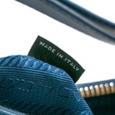 Prada Saffiano Lux Mini Re-Edition Shoulder Bag Blue