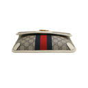 Gucci GG Supreme Monogram Web Small Ophidia Belt Bag 100 40 Beige Ebony White
