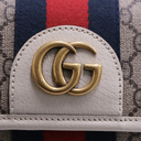 Gucci GG Supreme Monogram Web Small Ophidia Belt Bag 100 40 Beige Ebony White