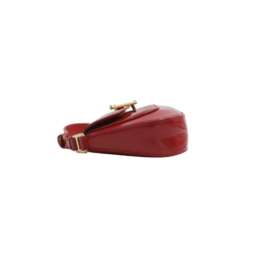 Prada Cleo Cherry Red Patent Shoulder Bag