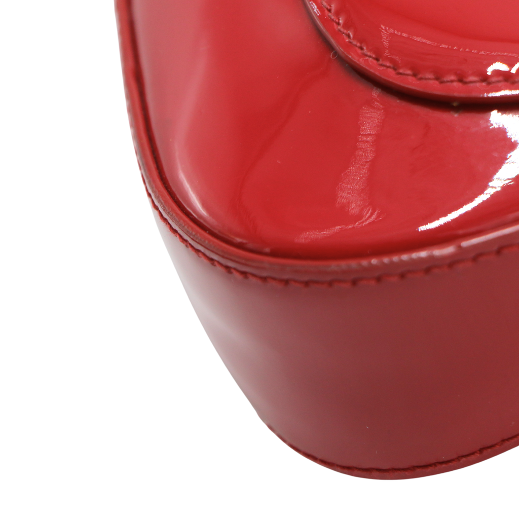 Prada Cleo Cherry Red Patent Shoulder Bag