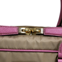 Prada Re-edition Camel 1978 Medium Re-nylon And Saffiano Leather Two-handle Bag