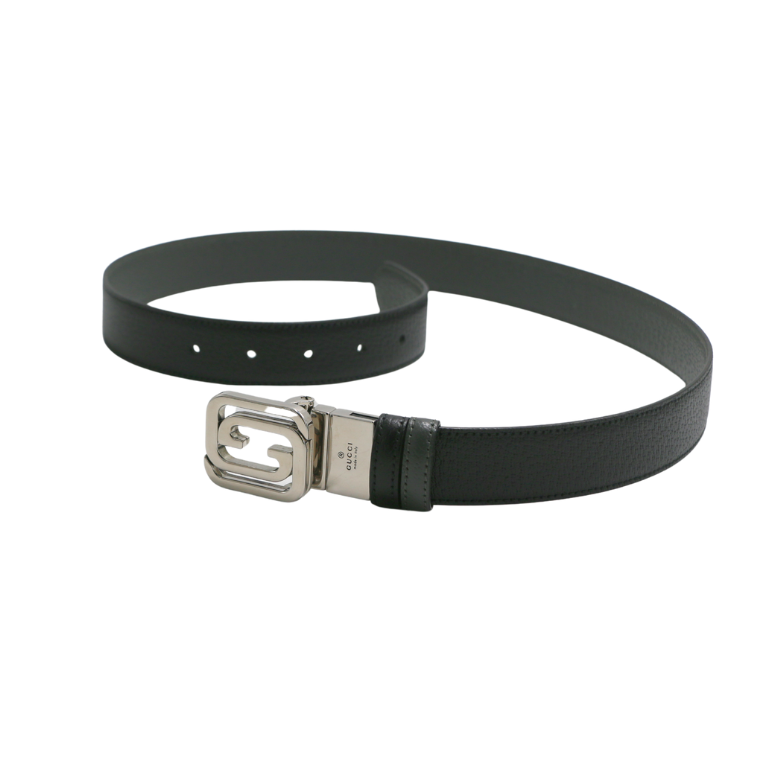 Gucci Reversible Belt with Squared Interlocking G 715603 In Size 85 34