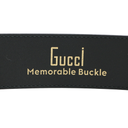 Gucci GG Black Leather Polka Dot Belt 709954 85 34