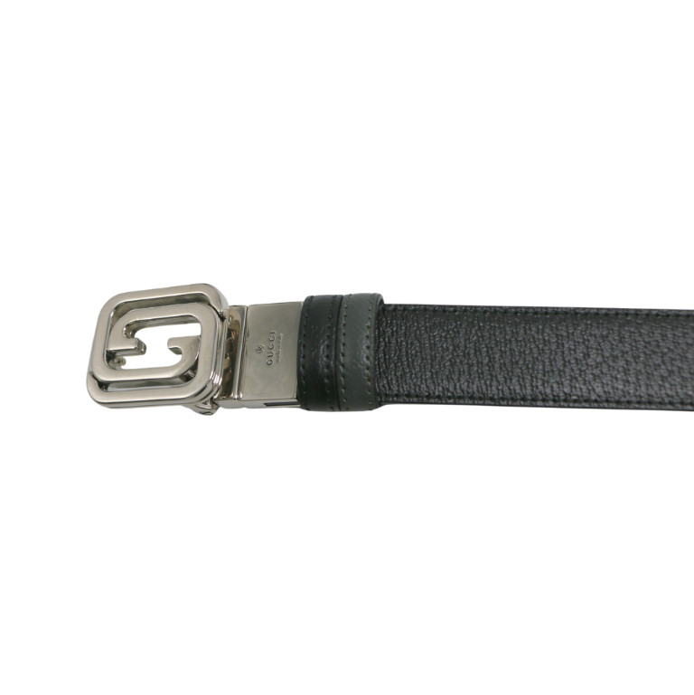 Gucci Reversible Belt with Squared Interlocking G 715603 In Size 85 34