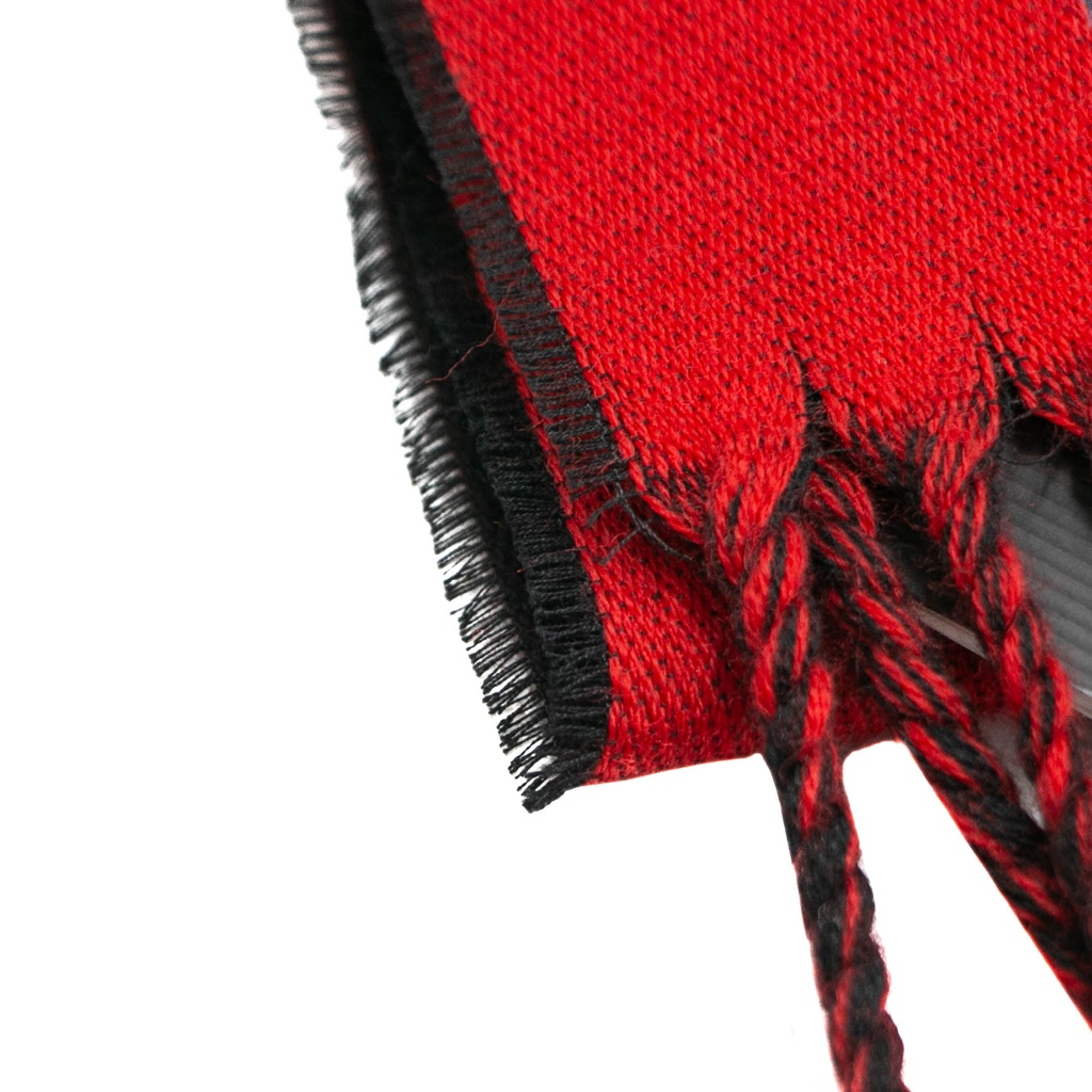 Gucci Wool Blue/Green/Red Stripes Scarf 627873 In Size 33x195