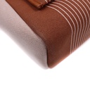 Hermes Vache Hunter Toile H Vibration Herbag Zip Retourne 31 PM Fauve Ecru Beige