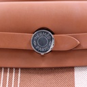 Hermes Vache Hunter Toile H Vibration Herbag Zip Retourne 31 PM Fauve Ecru Beige