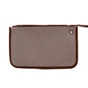 Hermes Vache Hunter Toile H Vibration Herbag Zip Retourne 31 PM Fauve Ecru Beige