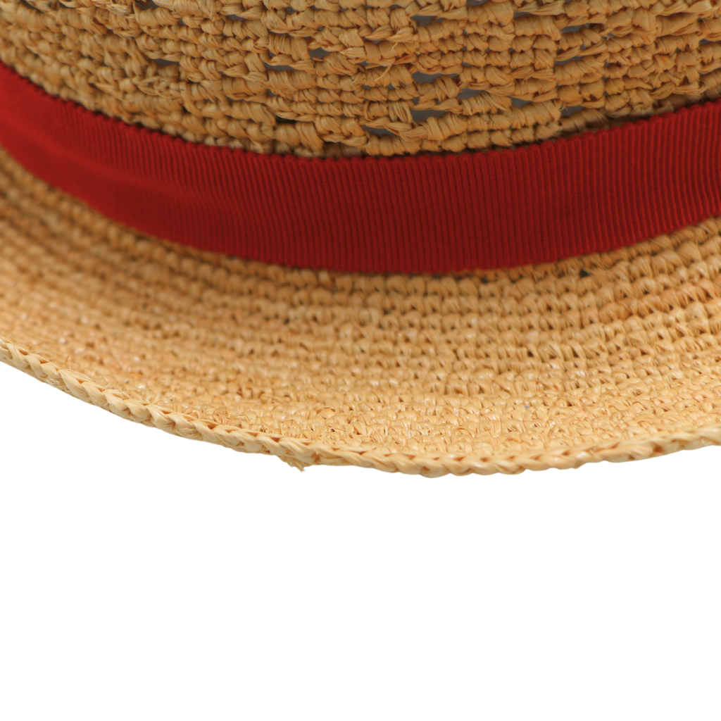 Prada Small Striped Logo Bucket Sun Hat Beige and Yellow