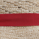 Prada Small Striped Logo Bucket Sun Hat Beige and Yellow