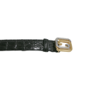 Gucci Interlocking G Crocodile Leather Belt Black 715604 95 38