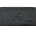 Gucci Interlocking G Crocodile Leather Belt Black 715604 95 38